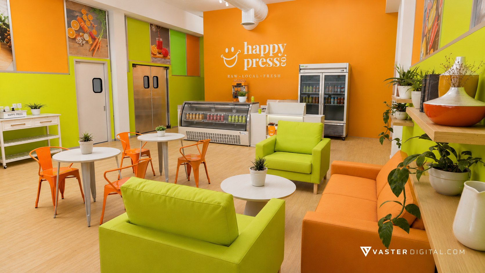 Happy Press Co. Google profile banner artwork
